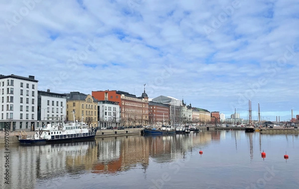 Fototapeta Katajanokka harbour in Helsinki