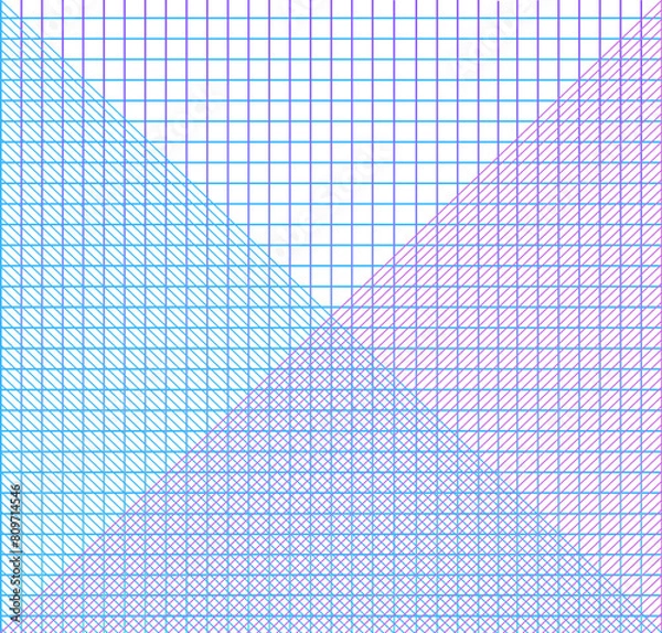 Obraz GeoemtricWhiteBluePurple