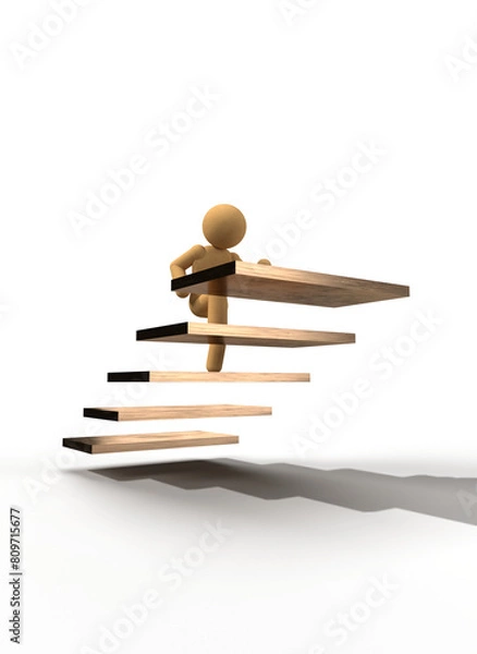 Obraz 階段を登る人_5