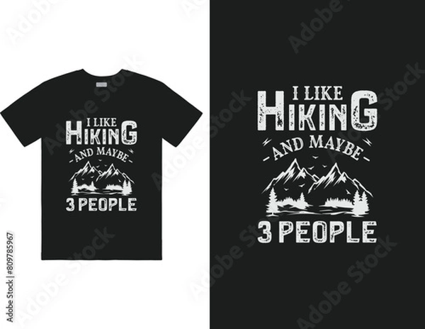 Obraz I like hiking and maybe 3 people design