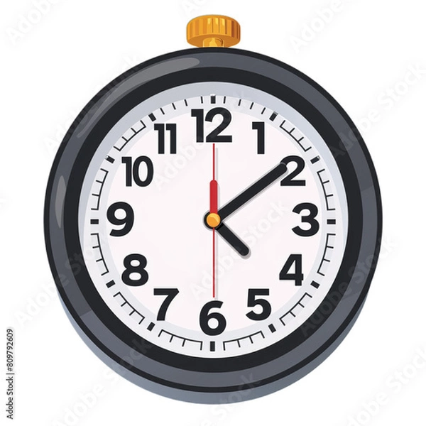 Obraz clock isolated on white