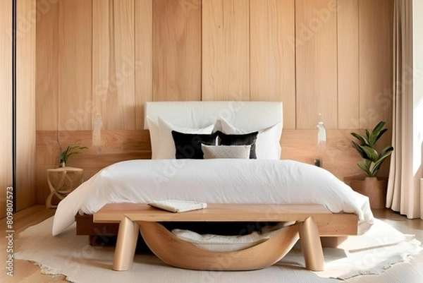 Obraz bed in bedroom