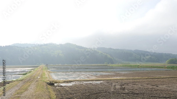 Obraz 里山の美しい風景