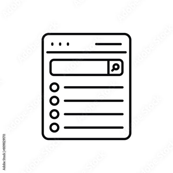 Fototapeta search result vector icon