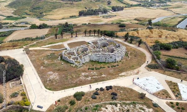 Obraz Ggantija megalithic temple complex, Gozo island, Malta