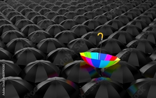 Obraz Rainbow umbrella