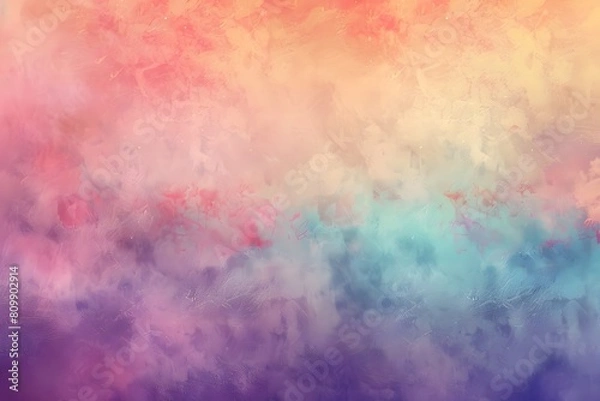 Fototapeta Dynamic and modern textured gradient abstract backdrop, in pastel colors stimulating creativity and imagination, a versatile asset for design projects, presentations, and artistic endeavors