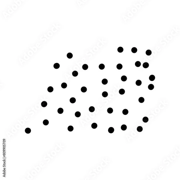 Fototapeta Black Abstract Dots