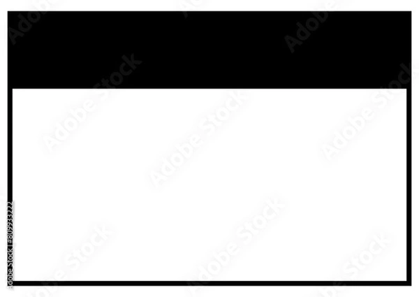 Fototapeta 黒のシンプルな四角いフレーム