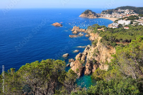Obraz Tossa de Mar cliffs (Costa Brava, Spain)