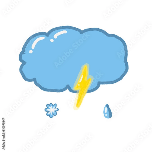 Obraz cloud and rain