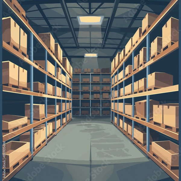 Fototapeta Warehouse