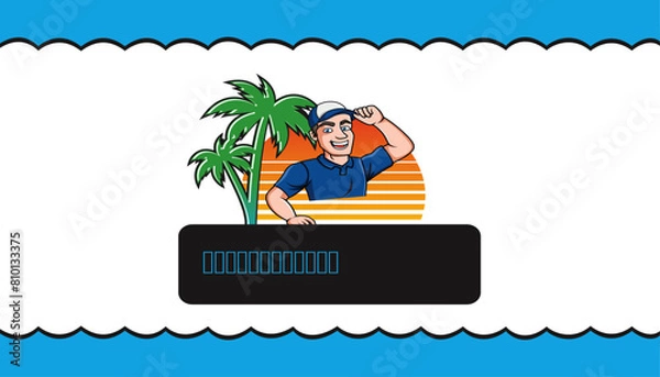 Fototapeta Double Sided Business Card Design