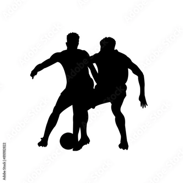 Obraz silhouette of football player
