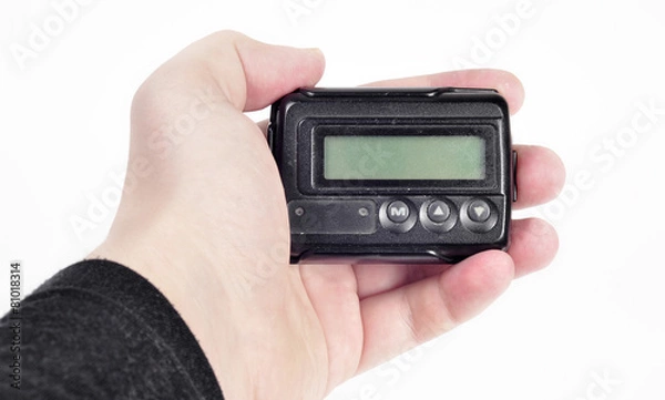 Obraz pager w ręku