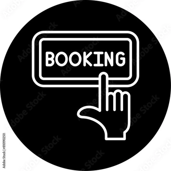Fototapeta Booking Icon