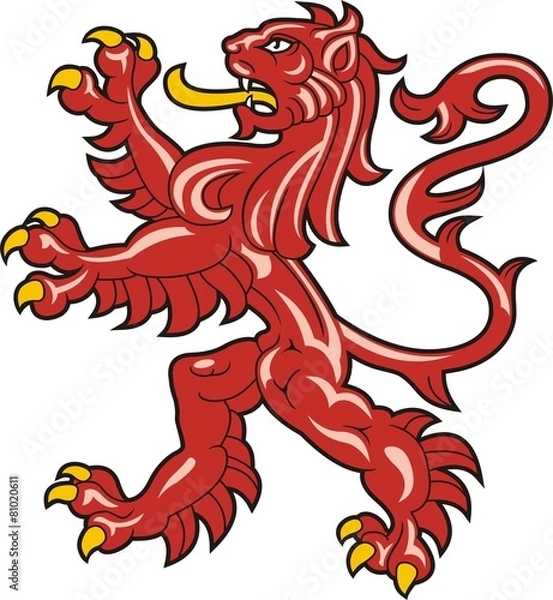 Obraz Heraldic lion