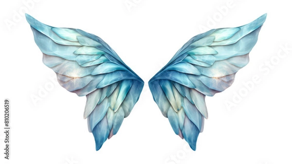 Fototapeta fairy wings isolated on transparent png background. Generative ai