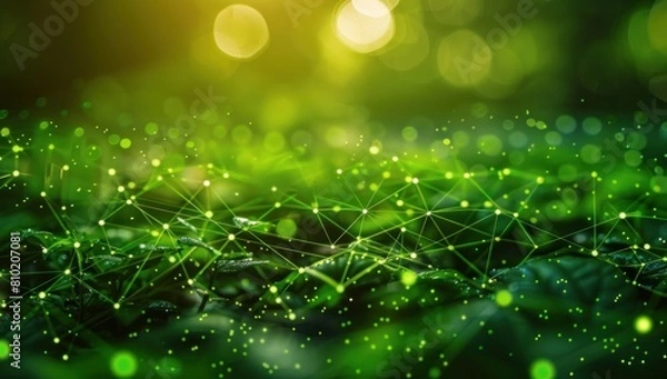 Obraz Showcase the reliability of redundant network systems, with failover mechanisms kicking in seamlessly against the verdant canvas.