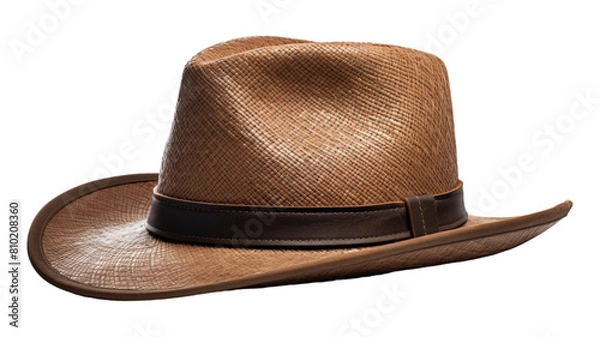 Fototapeta Farmer Hat isolated on transparent png background. Generative ai