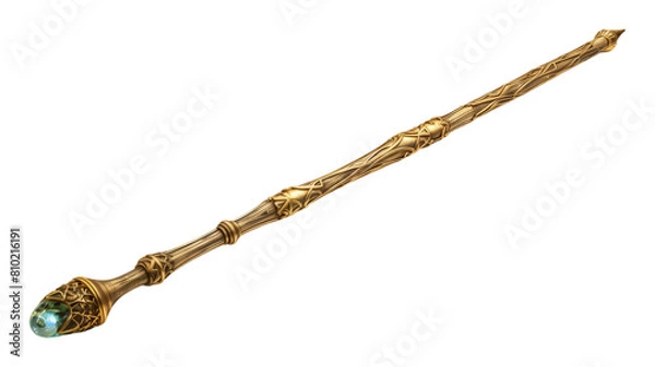 Obraz magic wand isolated on transparent png background. Generative ai