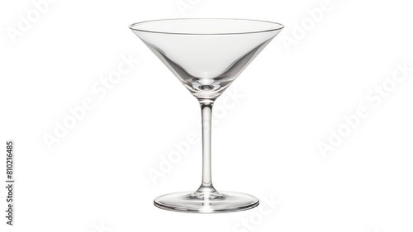 Obraz Martini Glass isolated on transparent png background. Generative ai