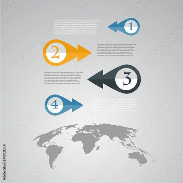 Obraz World infographic