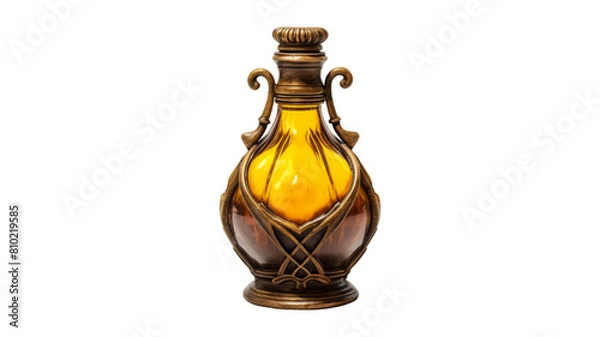Fototapeta potion bottle isolated on transparent png background. Generative ai
