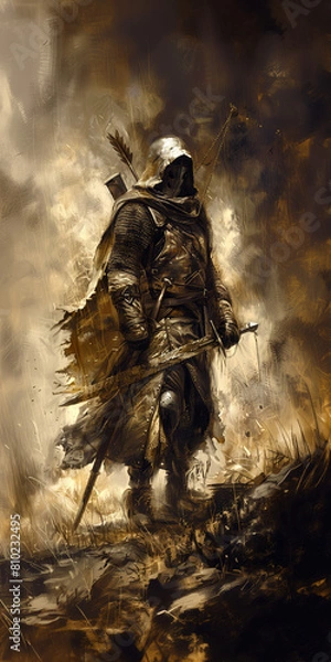 Fototapeta Medieval warrior