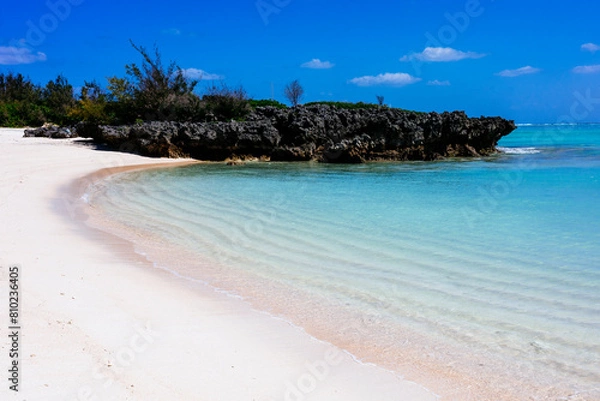 Fototapeta 与論島の海