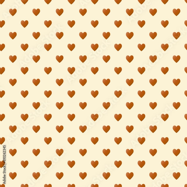 Obraz Valentine pattern seamless heart shape pink colors background.