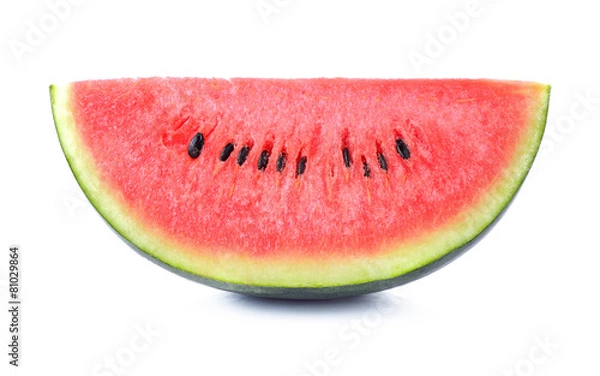 Obraz Pokrój arbuza na białym tle