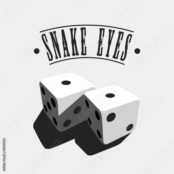 Obraz Snake Eyes - dice