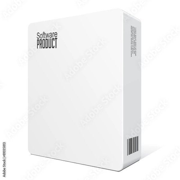 Fototapeta Modern Software Package Box
