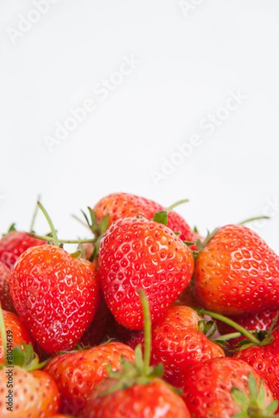 Obraz strawberry on white paper background