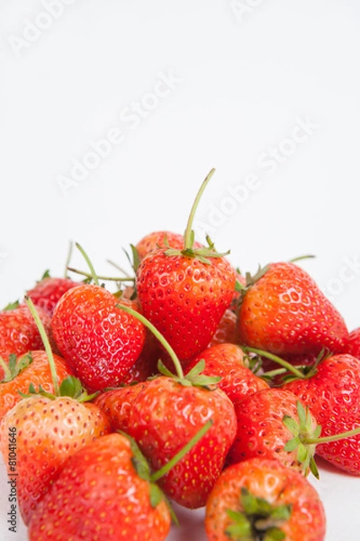 Obraz strawberry on white paper background