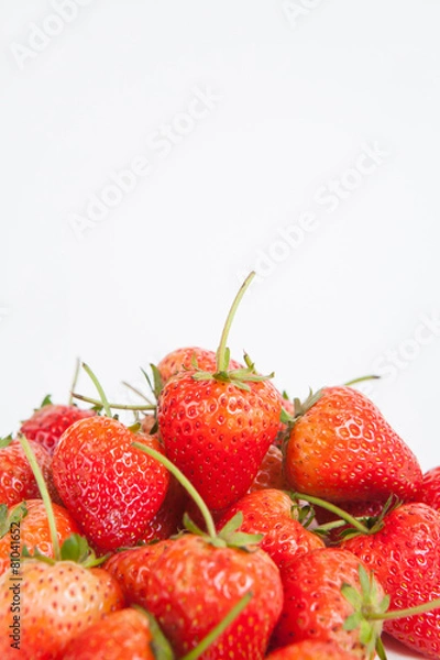 Obraz strawberry on white paper background