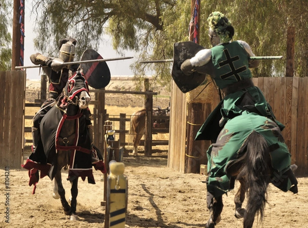 Obraz Two Knights Jousting