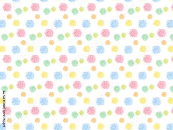 Fototapeta カラフルな水玉のパターン