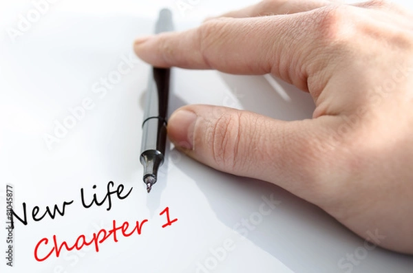 Obraz Text concept New life chapter 1