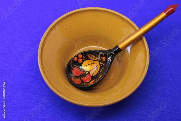 Fototapeta ложка на тарелке