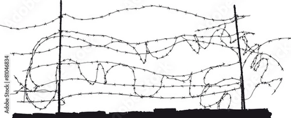 Obraz barbed wire
