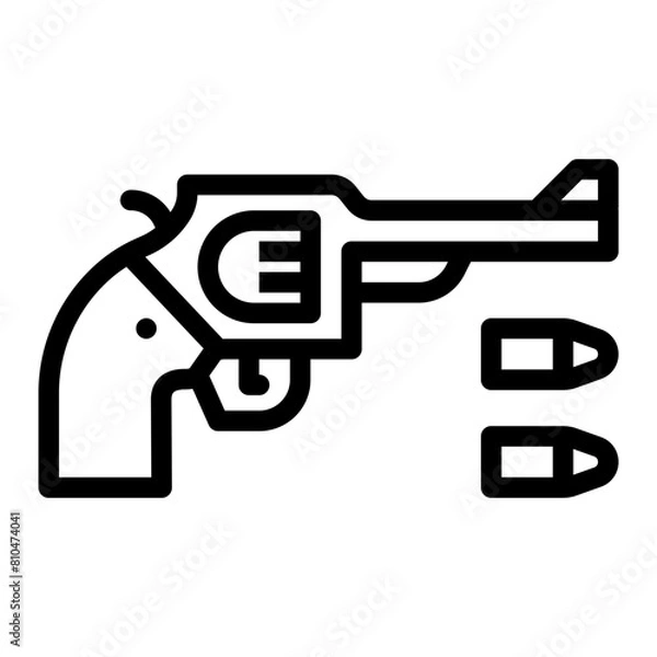Fototapeta Pistol Icon