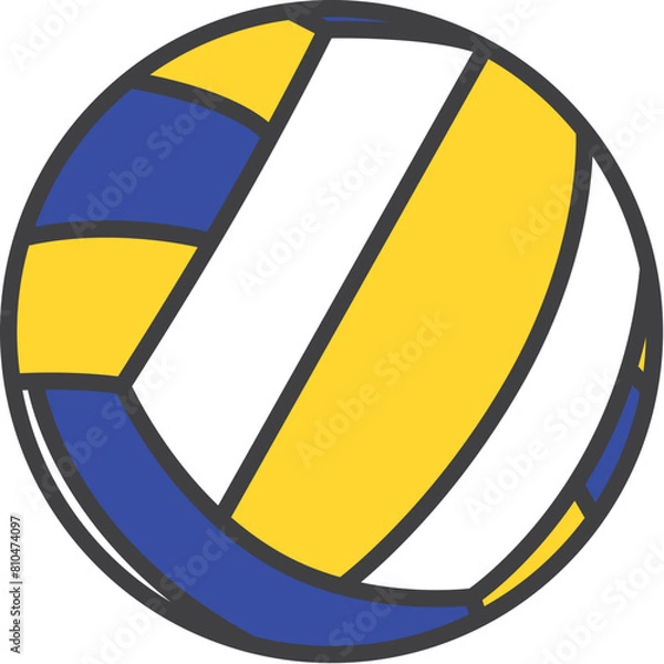 Fototapeta バレーボールのイラスト素材