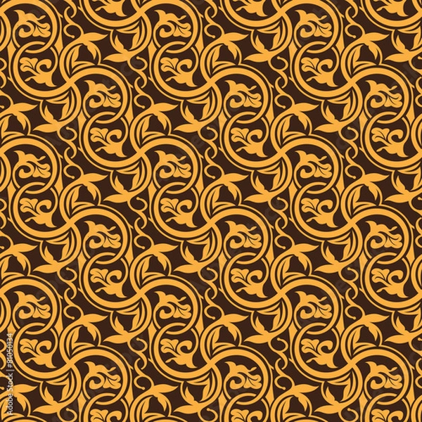 Obraz Brown seamless pattern