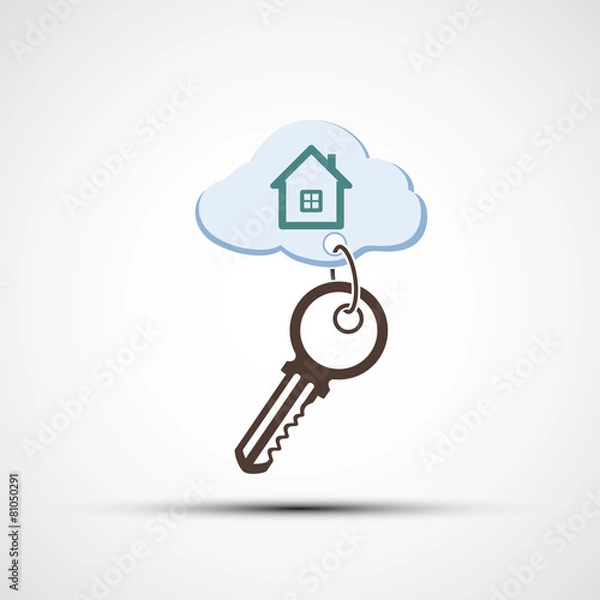 Obraz Key with keychain.