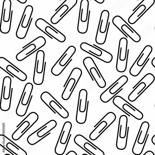 Fototapeta Seamless background with staples