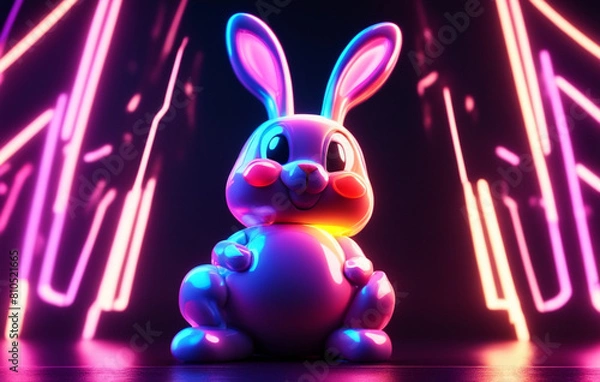 Fototapeta chocolate easter bunny