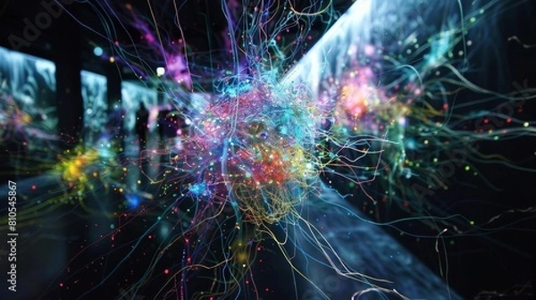 Fototapeta Visualizing neural networks and brain activity