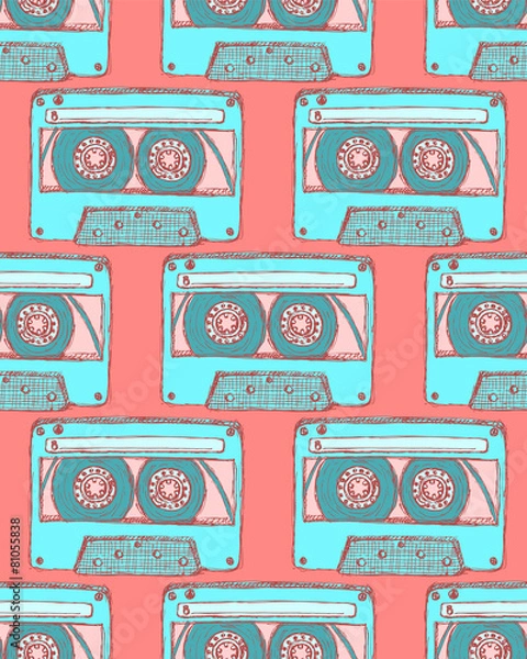 Obraz Sketch record cassette